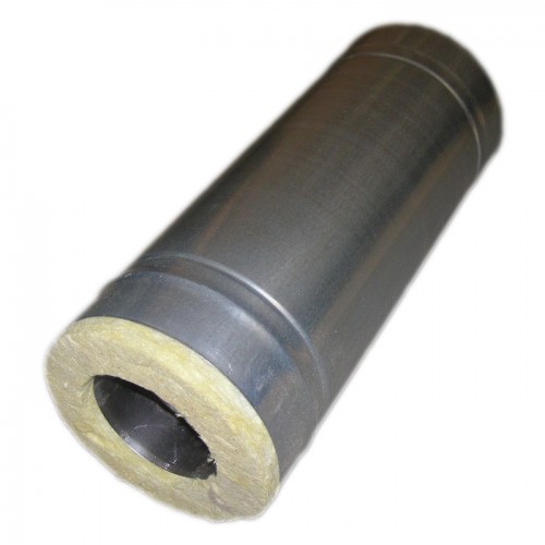 Сэндвич-труба 0,5м, ф 115х200, AISI 439/Оц, 1,0мм/0,5мм, (К)