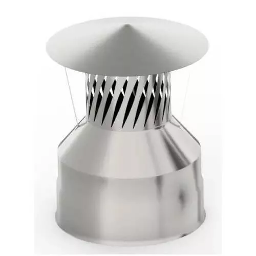 Оголовок с и/г, ф 115х200, AISI 439/439, 0,5мм/0,5мм, (К), тип-2												